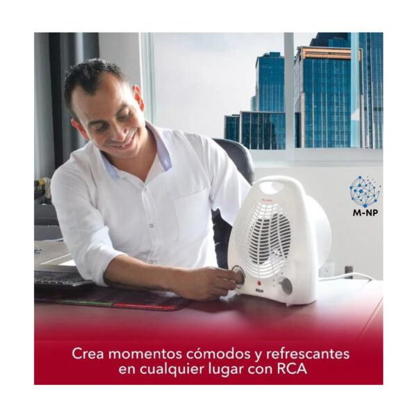 Rca calefactor con ventilador Rc-a01 color blanco "Envío GRATIS en el 90% de México."