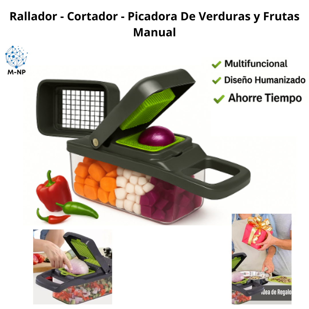 Rallador - Cortador - Picadora De Verduras y Frutas  "Envío GRATIS en el 90% de México."