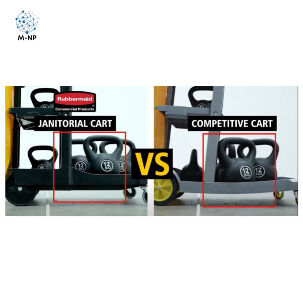 Coche de limpieza compacto Rubbermaid Color Yellow ¡Envío GRATIS y entregas en menos de 6 días!