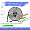 Ventilador Industrial De Piso Y Pared Narvik De 20 Pulgadas, Potente, Aspas Metálicas, 3 Velocidades