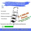 Escalera Tubular Plegable Taburete Acero 4 Escalones Surtek Blanco  ¡Envío GRATIS y entregas en menos de 6 días!