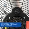 Ventilador Industrial De Piso Y Pared Narvik De 20 Pulgadas, Potente, Aspas Metálicas, 3 Velocidades