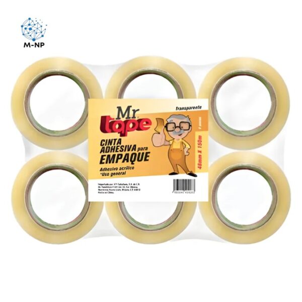 Slide2 Cinta Adhesiva Empaque Transparente Mr Tape 48mmx150m Caja Con 36 Rollos Color Transparente ¡Envío GRATIS y entregas en menos de 6 días!