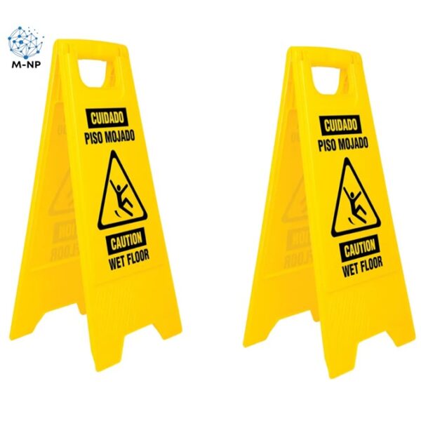 Señalamiento Plegable De Piso Mojado 2 Piezas ¡Envío GRATIS y entregas en menos de 6 días!