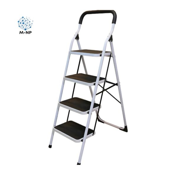 Escalera Tubular Plegable Taburete Acero 4 Escalones Surtek Blanco  ¡Envío GRATIS y entregas en menos de 6 días!