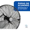 Ventilador Industrial De Piso Y Pared Narvik De 20 Pulgadas, Potente, Aspas Metálicas, 3 Velocidades