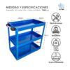 Slide3 Carro 3palets Herramienta Con Placa Trasera,cajas De Piezas ¡Envío GRATIS y entregas en menos de 6 días!