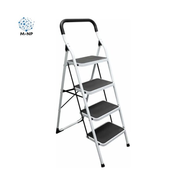 Escalera Tubular Plegable Taburete Acero 4 Escalones Surtek Blanco  ¡Envío GRATIS y entregas en menos de 6 días!