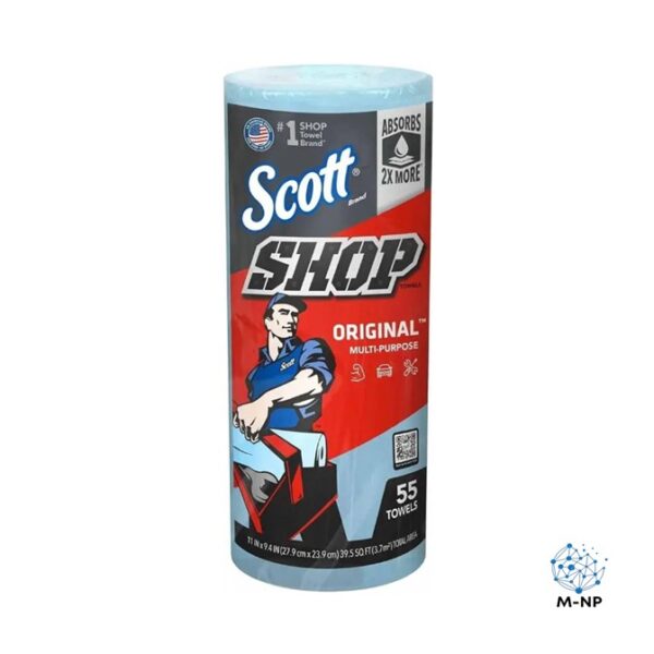 Toalla - Paño Multiusos En Rollo Scott Shop Azul 20 Pzas  ¡Envío GRATIS y entregas en menos de 6 días!