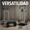 Diablo Plegable Carrito Carro Carga Pesada Diablito Conver Plateado  ¡Envío GRATIS y entregas en menos de 6 días!