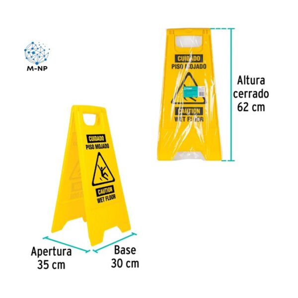 Señalamiento Plegable De Piso Mojado 2 Piezas ¡Envío GRATIS y entregas en menos de 6 días!