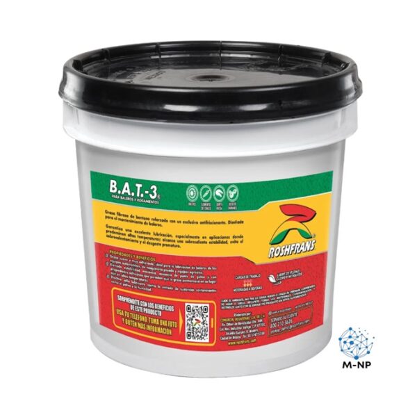 Cubeta de Grasa Lubricante BAT3 3.5 Kg Roshfrans ¡Envío GRATIS y entregas en menos de 6 días!