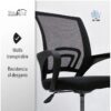 Silla Ejecutiva Stay Elit Oficina Ergonómica Escritorio Negro tapizado de malla transpirable