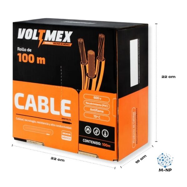 Paquete 2 Rollos Calibre 12 Awg De 100 Metros C/U ¡Envío GRATIS y entregas en menos de 6 días!