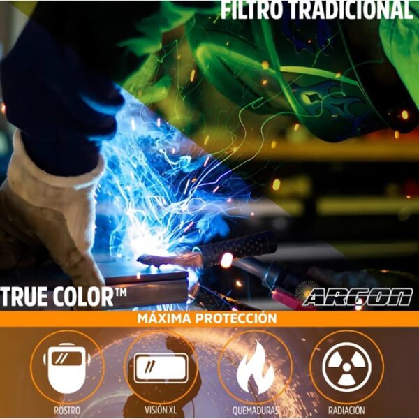 Slide5 Careta Soldador Electrónica Argón Soldar 9-13 Casco Sombra Color Negro ¡Envío GRATIS y entregas en menos de 6 días!