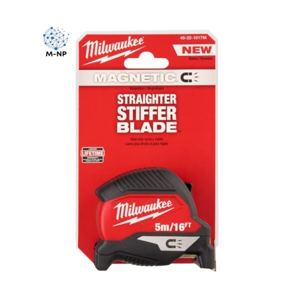 Flexómetro Magnético De 5 Metros Milwaukee 48-22-1017m