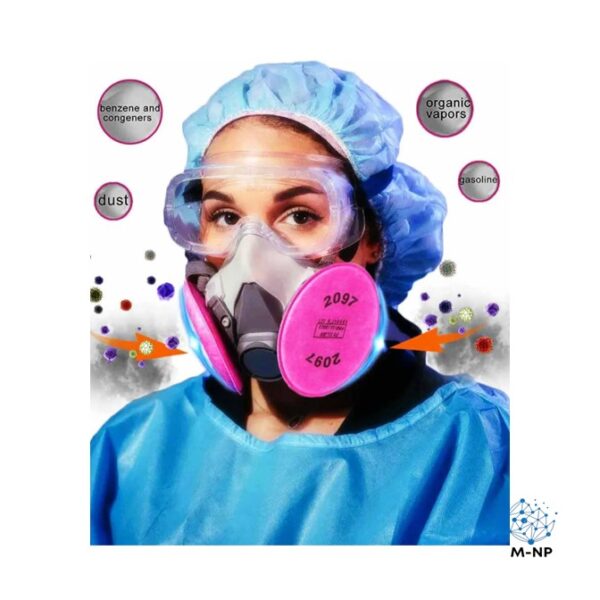 1 Par Filtros Para 2097 Para Mascarilla 6200 6800 6900 5000
