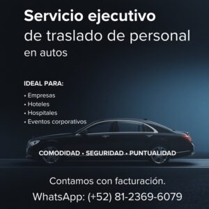 Servicio ejecutivo de traslado de personal en autos