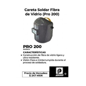 M-NP |  Careta de Protección Profesional Pro 200 - Máximo Aislamiento Térmico y Seguridad Industrial