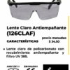 ....image_a9af1d52...... M-NP | PROTECCIÓN VISUAL DE ALTA RESISTENCIA INDUSTRIAL -Lente Claro Antiempañante Modelo 126CLAF